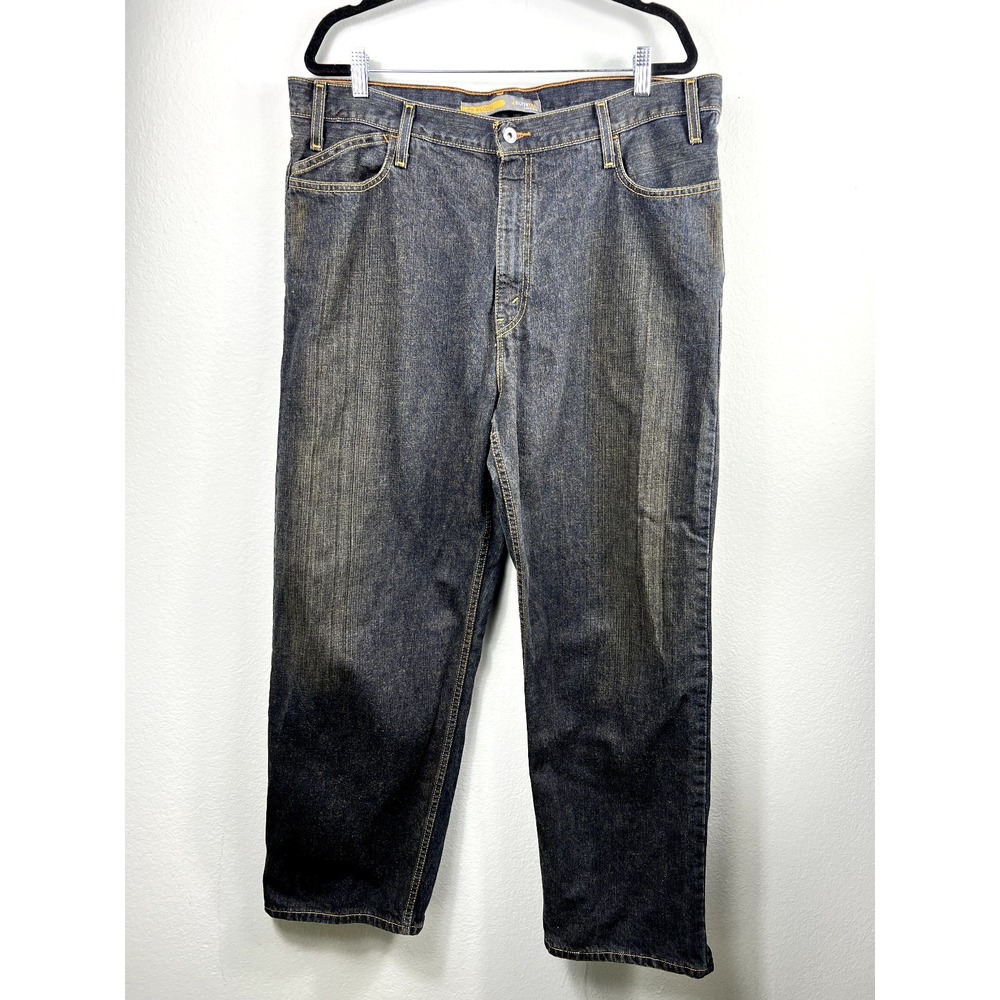 Levi's SilverTab Jeans Mens 38x32 Dark Wash Low + Loose Baggy 90s Skater Denim